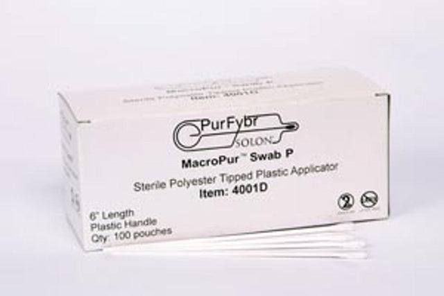 Medicom | Plastic Shaft Collection Swab, 6"L, Sterile, 1/pk, 100 pk/bx, 10 bx/cs | 4001R