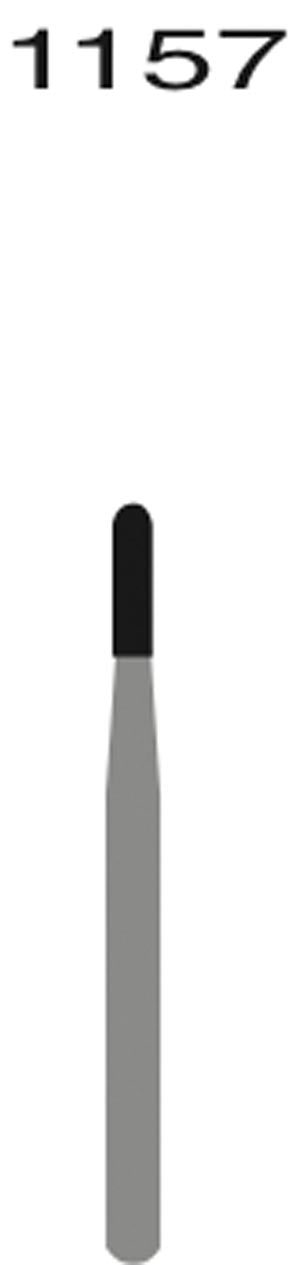 FG1157 Straight Round End Fissure, 10/pk Q2060007