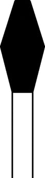 Occlusal Reduction/Finishing, Large Head, 811-037 Super Coarse, 10/pkg Q2080037