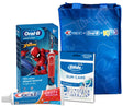 Procter & Gamble | Oral-B Electric Toothbrush & Brush Head (Marvel Spiderman), Crest Cavity Protection Sparkle Fun flavor Toothpaste (4.6 oz), Oral-B Glide Gum Care Floss Picks (30 ct.), FREE Kids Bag, 3/cs | 80347217