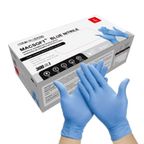 Nitrile Exam Gloves MacSoft by SurgiMac | Blue | Chemo Tested | 300 Count