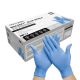 Nitrile Exam Gloves MacSoft by SurgiMac | Blue | Chemo Tested | 200 Count
