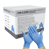 Nitrile Exam Gloves MacSoft by SurgiMac | Blue | Chemo Tested | 100 Count
