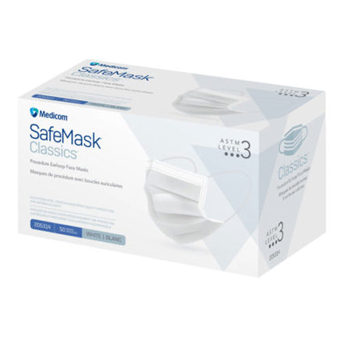 Medicom | Procedure Earloop Face Mask Astm Level 3, 50/Bx, 10 Bx/Cs | 205314