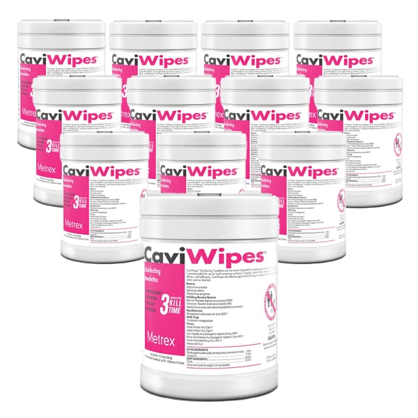 Metrex | Metrex CaviWipes Disinfecting Towelettes, Premoistened Alcohol-Based, Manual Pull, 13-1100 | 13-1100