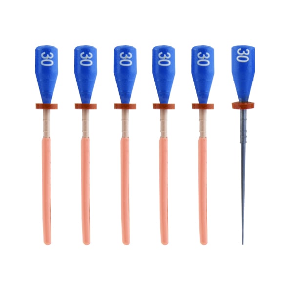 Pac-Dent | One File G Gutta Percha Carrier Obturators, 5 x Obturators + 1 Verifier | OOG-30