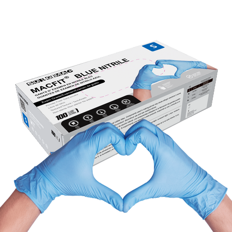 Nitrile Exam Gloves MacFit by SurgiMac | Blue | 100 Count