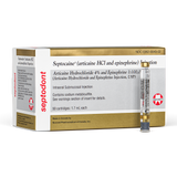Septodont | Septodont Septocaine Articaine 4% with Epinephrine 1:100,000. Box of 50 - 1.7 mL | 01A1400-1