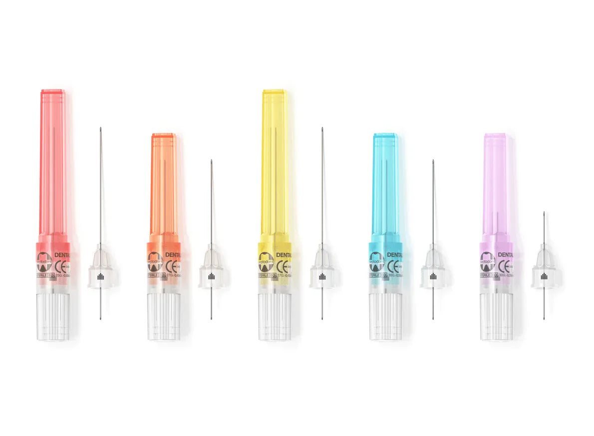 Septodont | Septodont Septoject 25 Long Red Needles, Disposable Sterile for use on Standard 1.8 ml | 01N1252