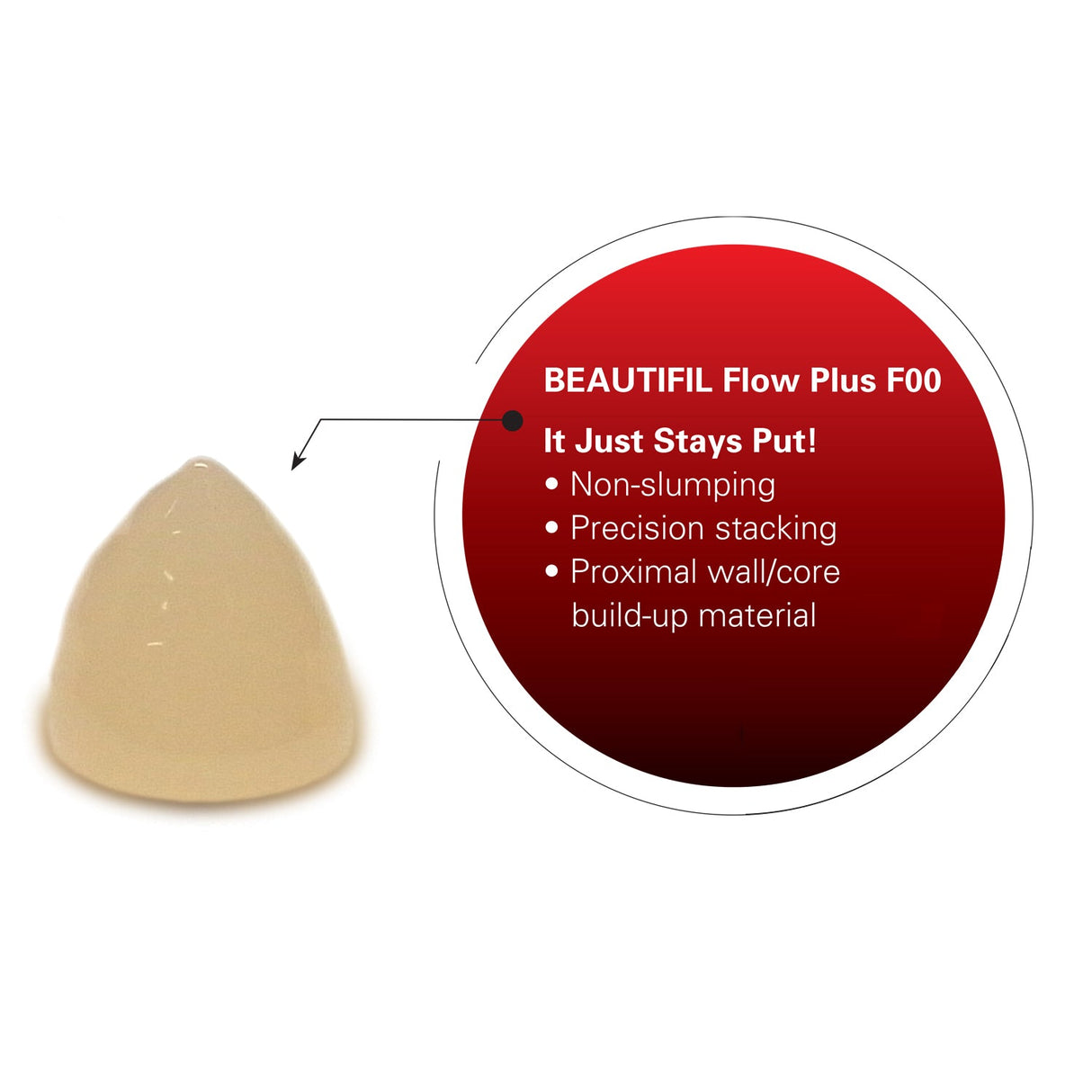 Shofu Dental | Beautifil Flow Plus F00 Zero Flow - A2 Syringe, 1 - 2.2 Gm. Syringe | 2002