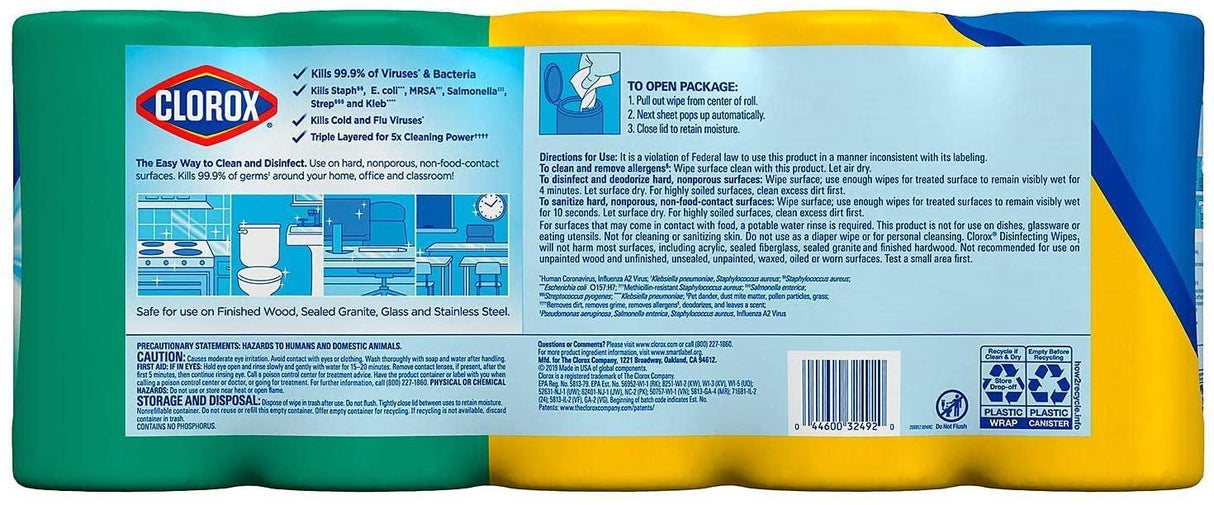 Clorox | Clorox Disinfecting Wipes Variety Pack - 5X Cleaning Power, Kills 99.9% of Bacteria - 5 Pack, 425 Count Total | CLO-01628