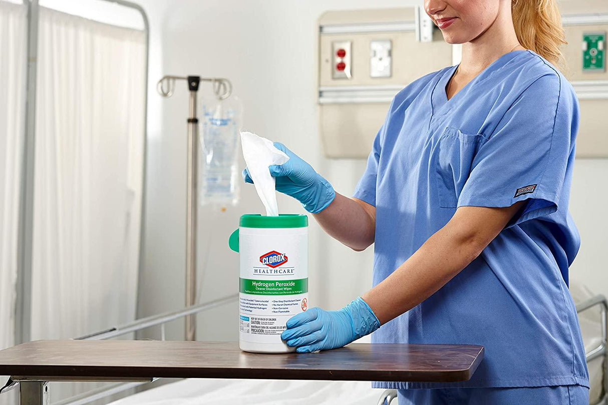 Clorox | Clorox HealthCare Hydrogen Peroxide Wipes 155/Can. 5.75" x 6.75" | 30825-CS