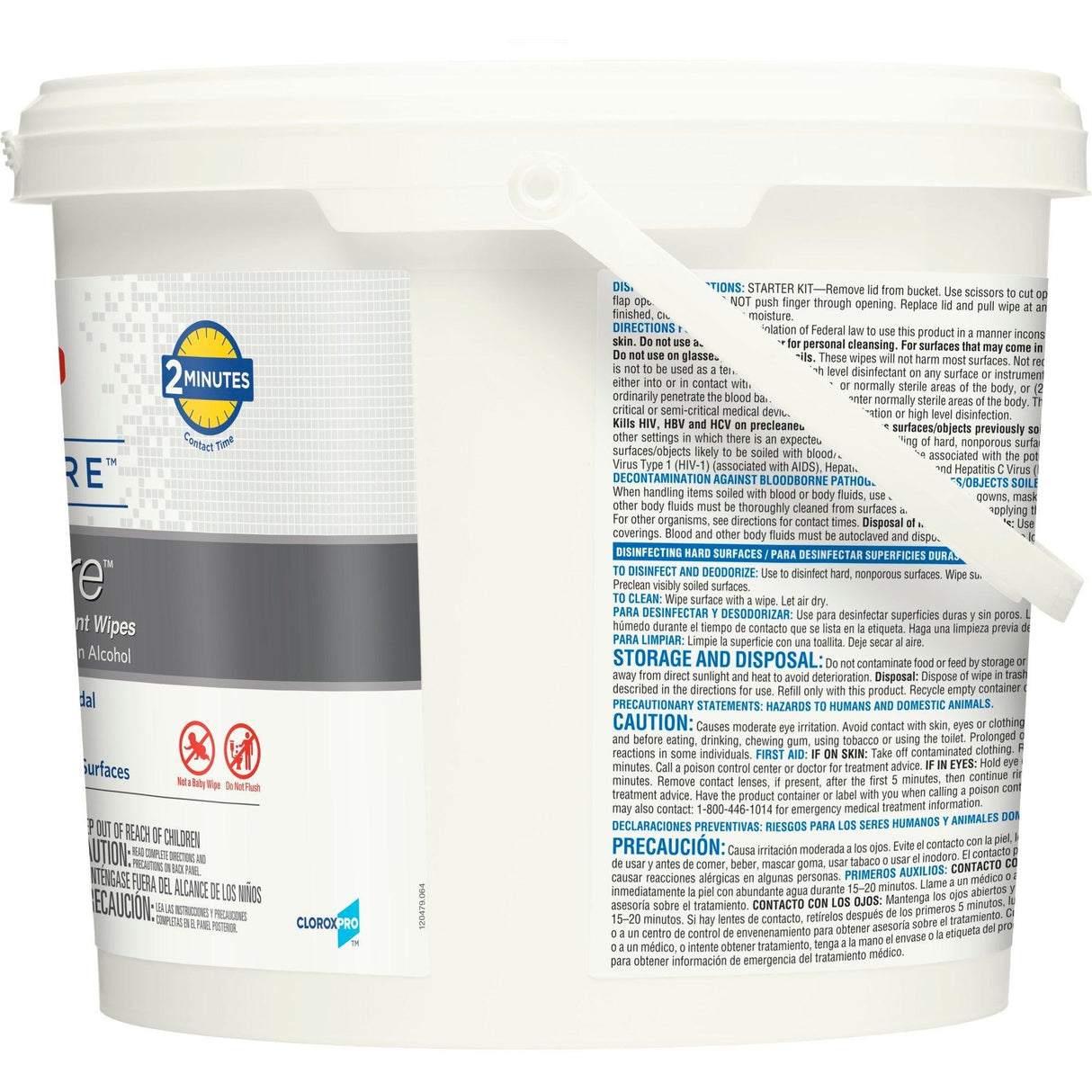 Clorox | Clorox Healthcare VersaSure Surface Disinfectant Cleaner Premoistened Quaternary Based Manual Pull Wipe 110 | 31759