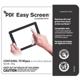 PDI | Easy Screen Surface Cleaner Premoistened Alcohol Based Manual Pull Wipe 70 Count Canister Alcohol Scent NonSterile | P03672-1