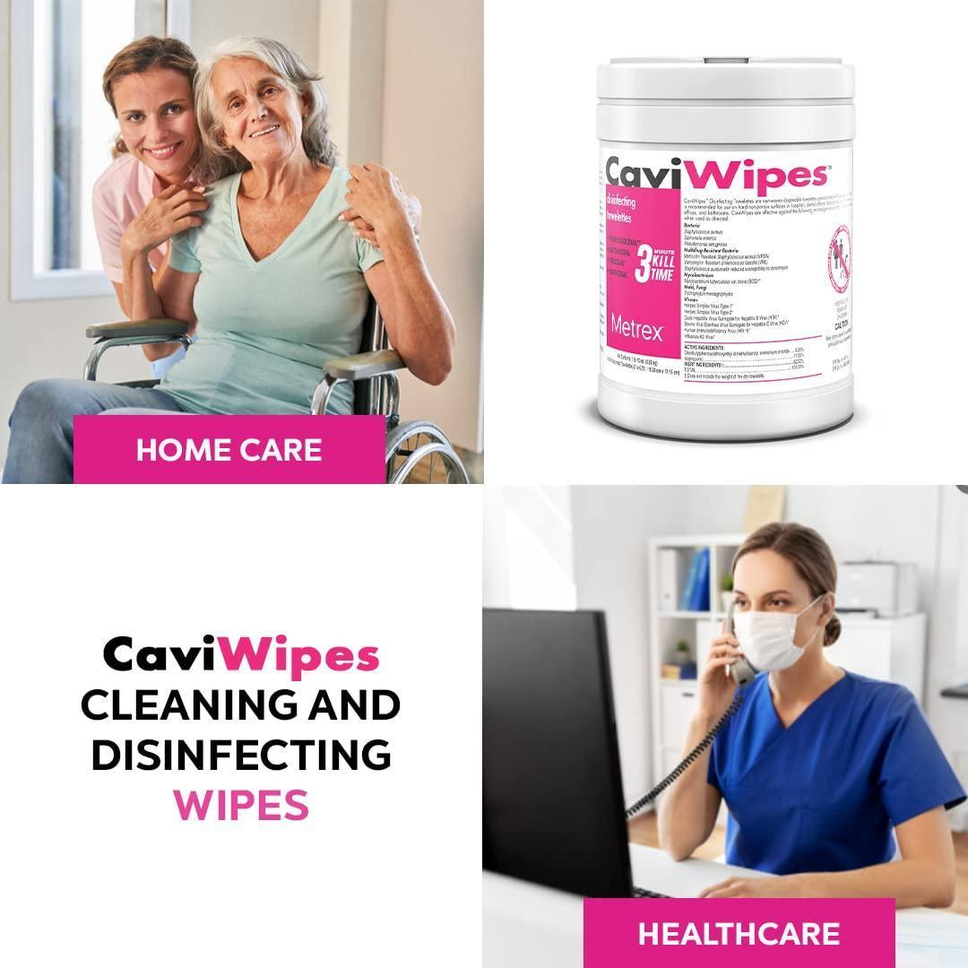 Metrex | Metrex CaviWipes Disinfecting Towelettes, Premoistened Alcohol-Based, Manual Pull, 13-1100 | 13-1100-1