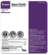 PDI | PDI Super Sani-Cloth Extra-Large Wipes (8" x 14"), P86984 (75 Count) | P86984-1