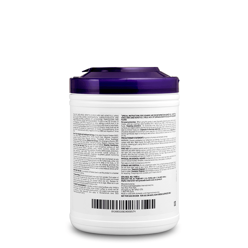 PDI | PDI Super Sani Cloth Large Disinfectant Wipes: Powerful Sani Cloth Wipes Kill 99.9% of Germs Q55172 | Q55172-1