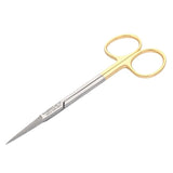 SurgiMac | SurgiMac Iris Scissors Straight with Tungsten Carbide Tips, Gold Handles, Stainless Steel, Air Series, 1/Pk | MS-001