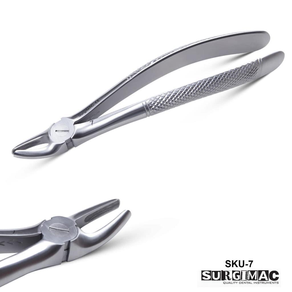 SurgiMac | SurgiMac #7 Extracting Forceps, Stainless Steel, Air Series, 1/Pk | 14-1808