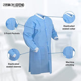 SurgiMac | SMS Disposable Lab Coats MacSafe by SurgiMac | Knee Length. 10/Pack | 10-1501