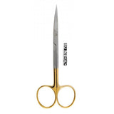 SurgiMac | SurgiMac Iris Scissors Curved with Tungsten Carbide Tips, Gold Handles, Stainless Steel, Air Series, 1/Pk | MS-002