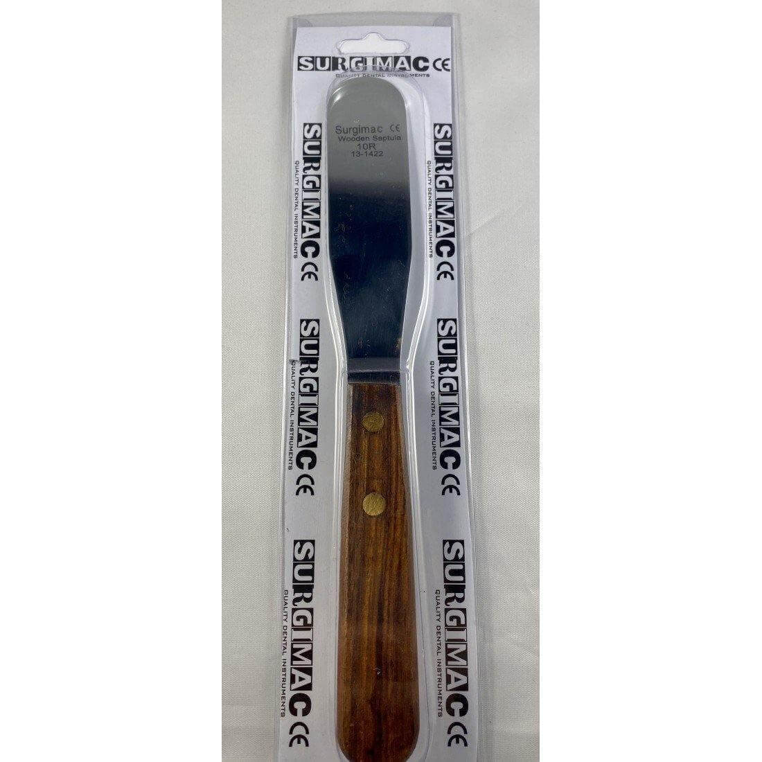 SurgiMac | SurgiMac #10R Spatula Stainless Steel Flexible Blade, Wooden Handle, 1/Pk | Mac20-10r