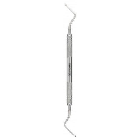 SurgiMac | SurgiMac #10 Miller Surgical Curette, non-serrated ends, Stainless Steel, Air Series, 1/Pk. Mirror image ends. The terminal shank is angled at 40° and has a 35mm reach. 3 mm wide spoon | 10-518