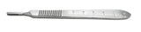 SurgiMac | Scalpel Handle #4, with Rule Stainless Steel by SurgiMac | 16-2454-P