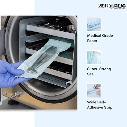 SurgiMac | Self Seal Sterilization Pouch For Dentist Tools | SS-2254