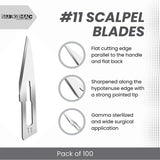 SurgiMac | SurgiMac #10 Sterile Stainless Steel Surgical Scalpel Blade, ProCut, Box of 100 | 10-1210-P