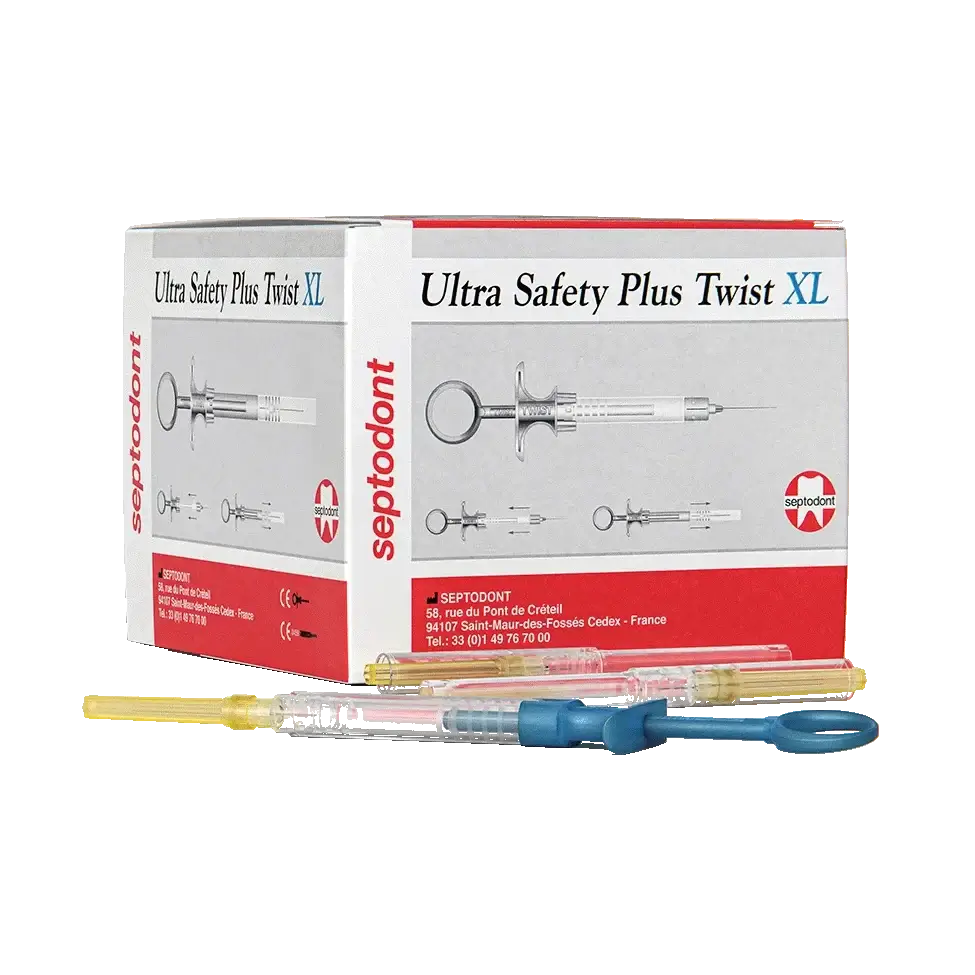 Ultra Safety Plus Twist XL Single Use Pre-Sterilized Syringe Handles, White, 50/bx 01N3500