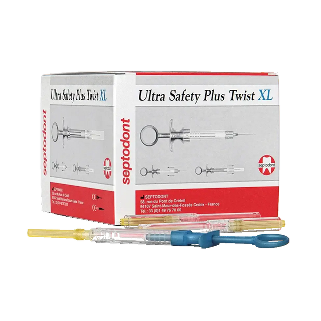 Ultra Safety Plus Twist XL Single Use Pre-Sterilized Syringe Handles, White, 50/bx 01N3500