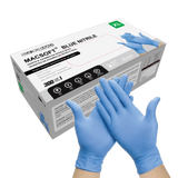 Nitrile Exam Gloves MacSoft by SurgiMac | Blue | Chemo Tested | 300 Count