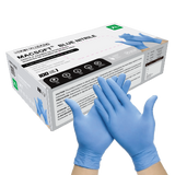 Nitrile Exam Gloves MacSoft by SurgiMac | Blue | Chemo Tested | 100 Count